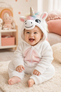 Bebé con pijama de unicornio Zuppy